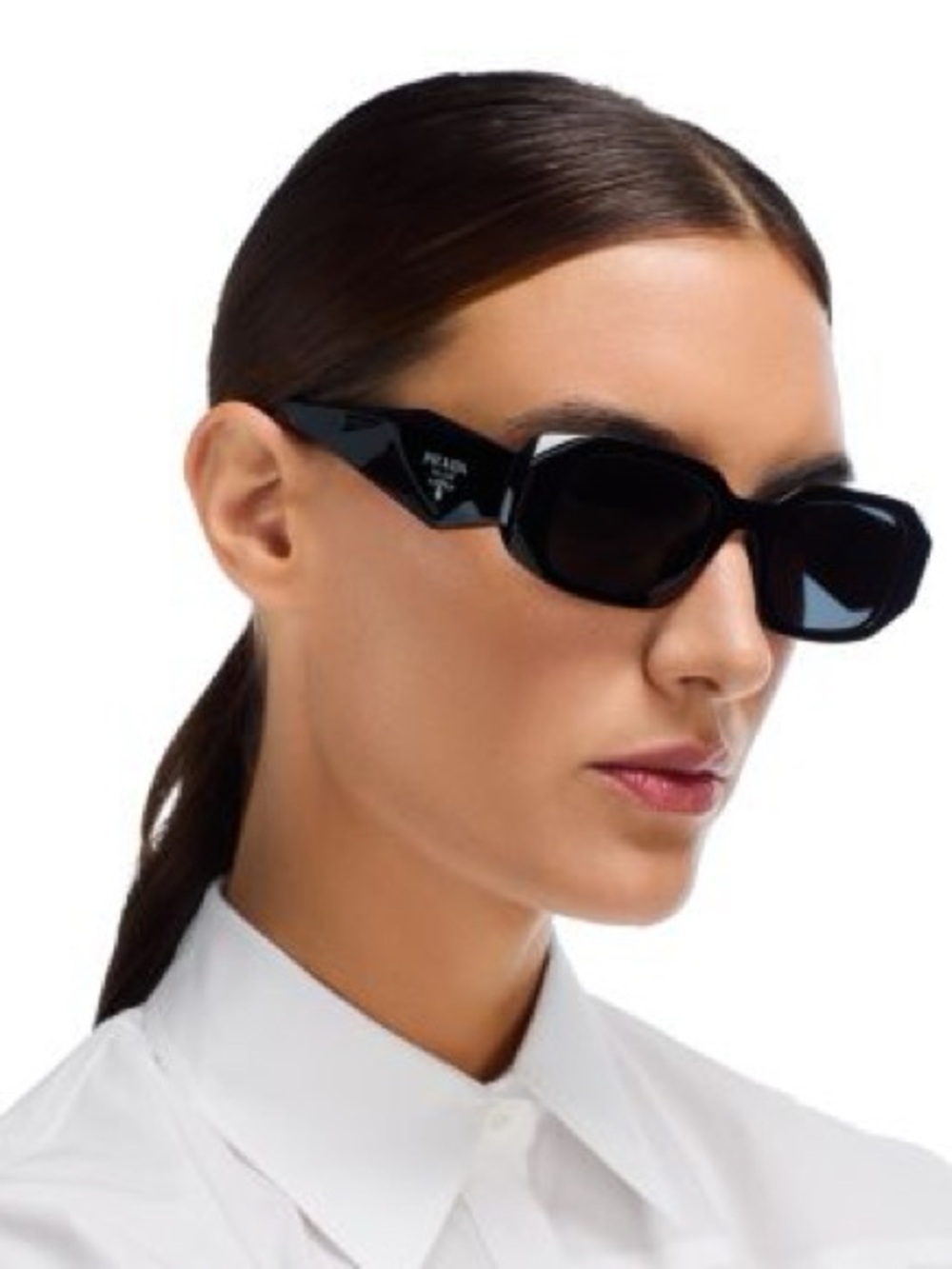 Prada Black Square Sunglasses - Picture 3 of 4